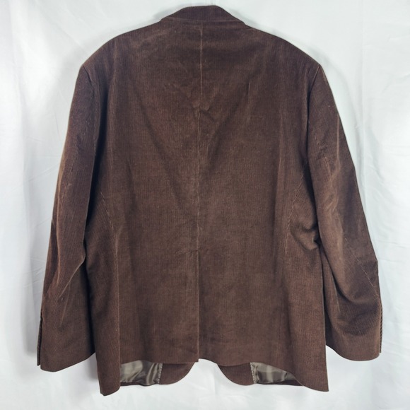 DOCKERS Mens Brown Corduroy Blazer Jacket 44S Neutral‎ Sport Coat 100% Cotton - Picture 2 of 12